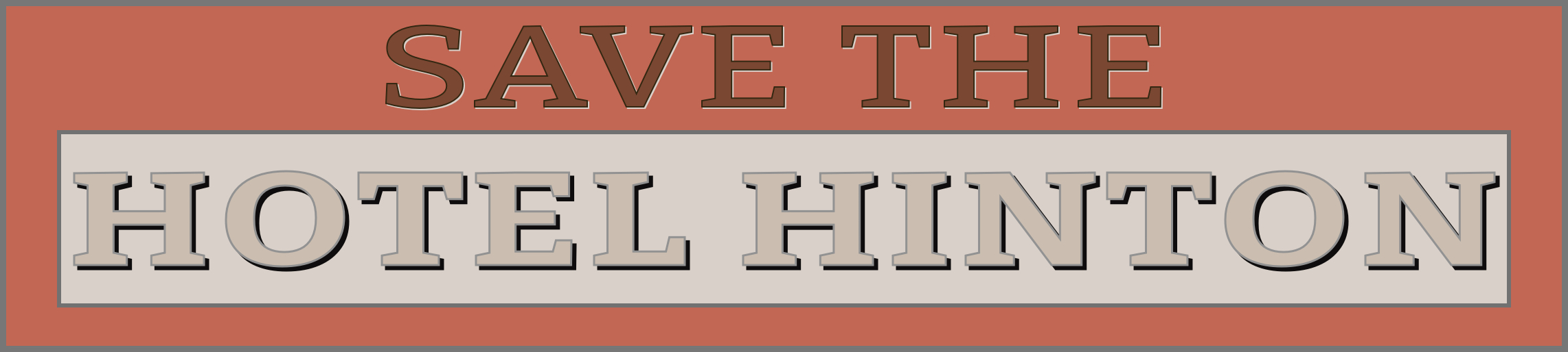 save the hotel hinton